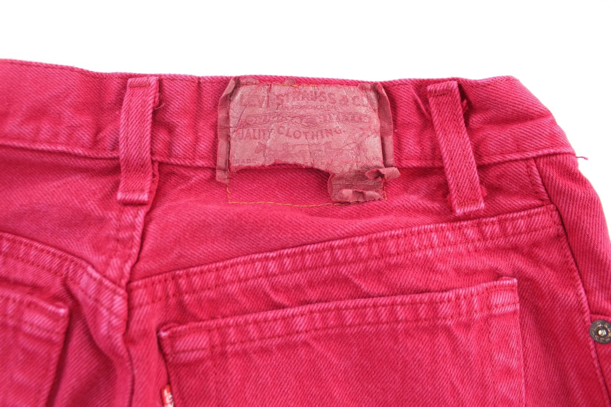 Women's Levi's Red Washed Denim Jeans