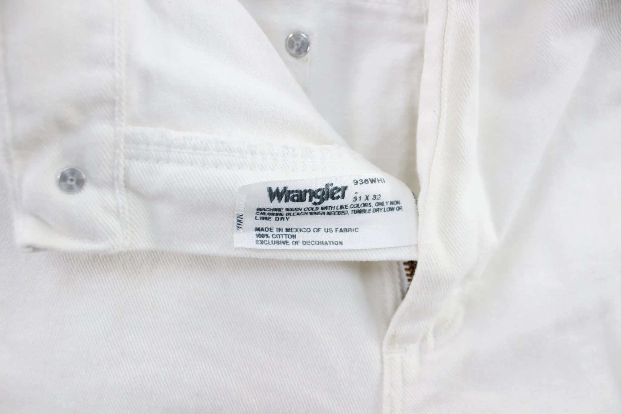 Wrangler White Denim Jeans