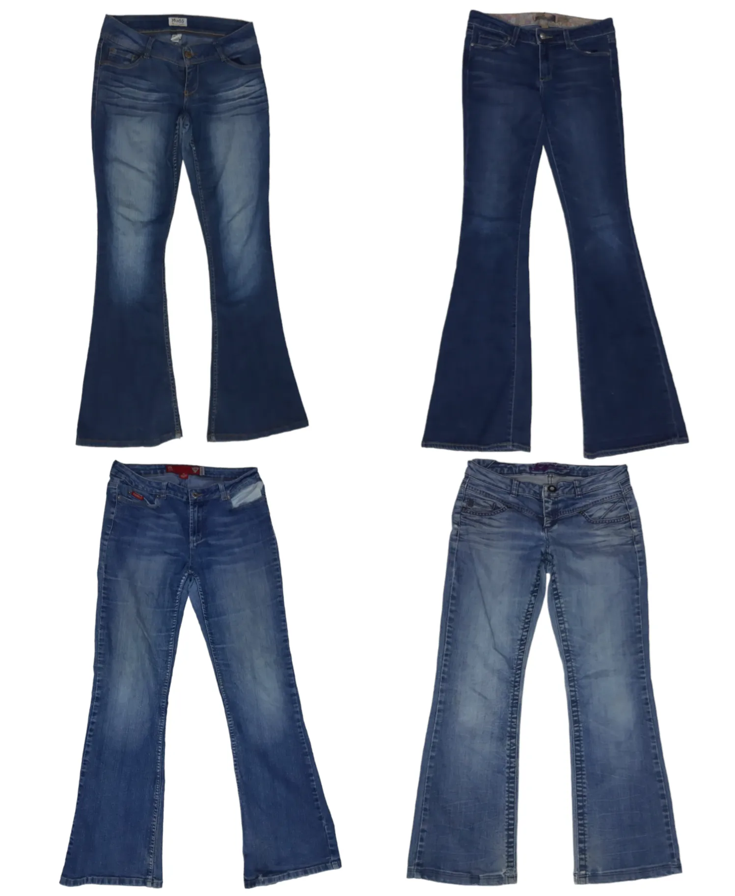 Y2K Groove Flared Jeans: (S-369)👖🌟💫💥