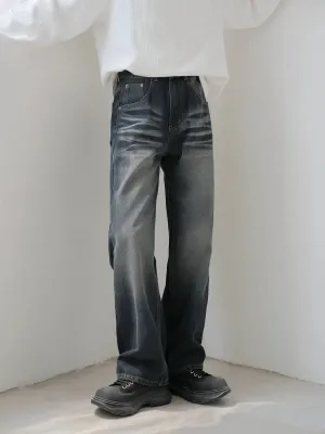 Zhou Gradient Rippled Fade Jeans